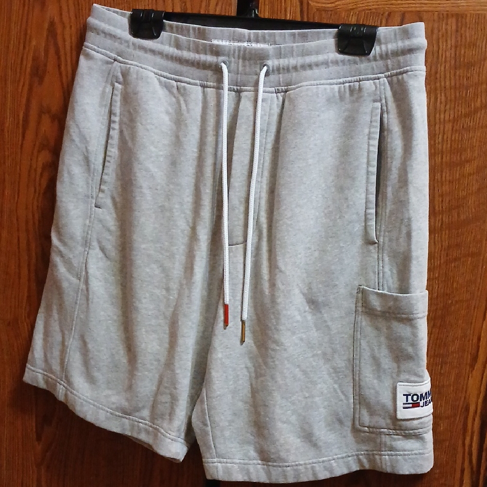 Tommy Hilfiger Gray Athletic Shorts with Elastic Waistband